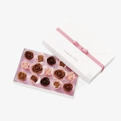 班戟甜品盒子玫瑰巧克力高清图片