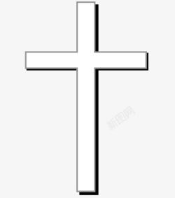 白色十字架素材