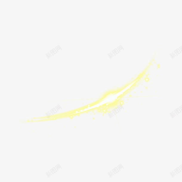 黄色光效png免抠素材_新图网 https://ixintu.com 光源 发光 简约 酷炫