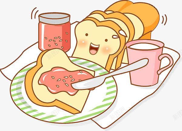 手绘早餐png免抠素材_新图网 https://ixintu.com PNG图形 PNG装饰 手绘 早餐 牛奶 美食 装饰 面包