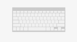 方格白色电脑键盘高清图片
