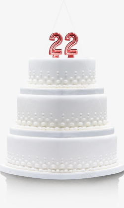 生日蛋糕组成的数字22岁生日蛋糕高清图片
