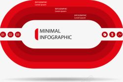 红色跑道创意步骤素材