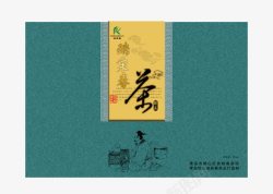 中国风茶叶标签瑞泉春茶叶包装高清图片