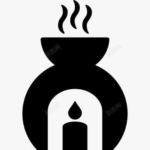 香薰图标png_新图网 https://ixintu.com SPA 和谐 放松 气味 燃烧器 蜡烛