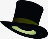 黑色绅士帽子婚礼素材