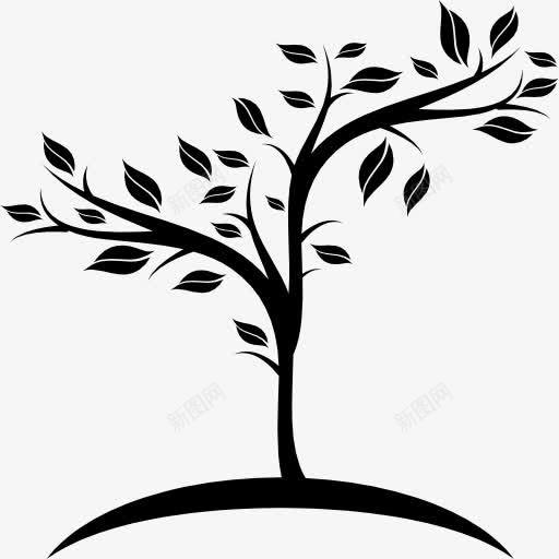 小果树生长在地球上图标png_新图网 https://ixintu.com 小叶子 树 水果 生长 自然