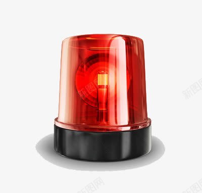 红色警报灯png免抠素材_新图网 https://ixintu.com 光线 提醒 注意 警车