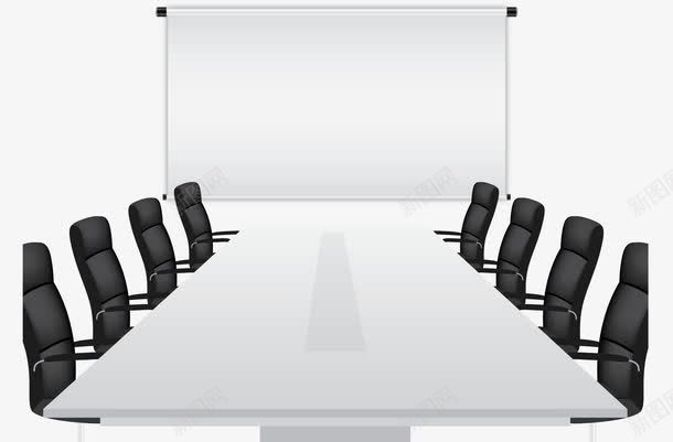 会议室png免抠素材_新图网 https://ixintu.com 会议室 投影仪 桌子 椅子