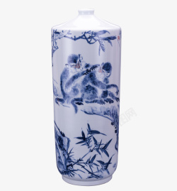 摄影花瓶实物中国风青花瓷器摆件高清图片