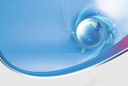 科技创新企业蓝色清新科技创新商务画册背景高清图片