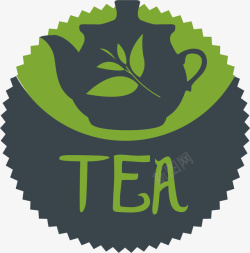 茶叶标贴欧式的茶水标签矢量图高清图片