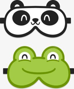 青蛙logo卡通眼罩高清图片