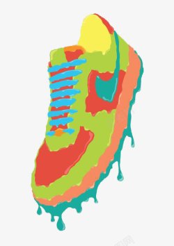 篮球鞋插画彩色运动鞋高清图片
