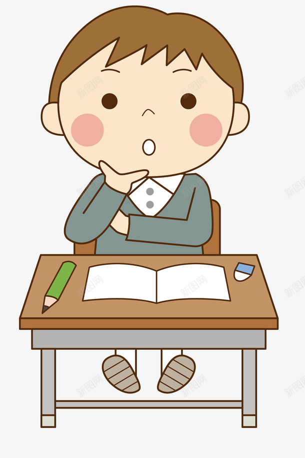 水彩思考的男学生png免抠素材_新图网 https://ixintu.com 创意 卡通 学生 思考 手绘 抽象 水彩 艺术 设计