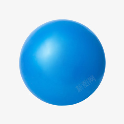 聚合蓝色绝缘体瑜伽球橡胶制品实物高清图片