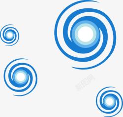 螺旋圆圈蓝色螺旋花纹高清图片
