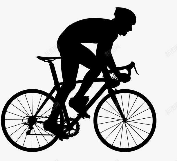 自行车赛车比赛人物剪影png免抠素材_新图网 https://ixintu.com 人物剪影 单车剪影 头盔 比赛 自行车 赛车 骑自行车
