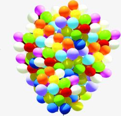 各种彩色气球中秋节素材