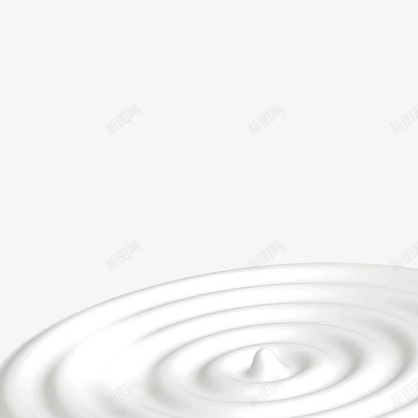 牛奶旋涡png免抠素材_新图网 https://ixintu.com 创意 白色 螺旋状 装饰