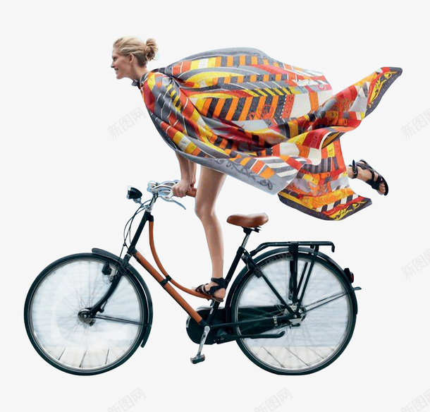 自行车单车骑车脚踏车女人丝巾围巾飘扬png免抠素材_新图网 https://ixintu.com 单车 女人 脚踏车 自行车