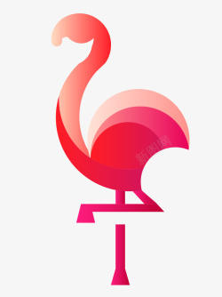火烈鸟LOGO火烈鸟logo标识矢量图图标高清图片