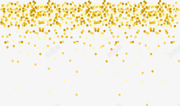 飘落的金色碎片矢量图ai免抠素材_新图网 https://ixintu.com 下沙 矢量png 金沙 金箔纸 金色波点 金色碎片 矢量图