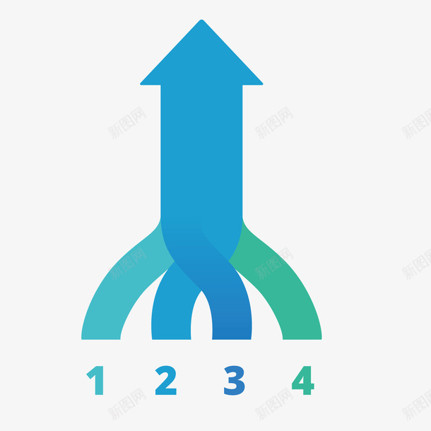 蓝色箭头矢量图ai免抠素材_新图网 https://ixintu.com 分析 商务 字母 扁平化 数字 数学 渐变 箭头 蓝色 矢量图