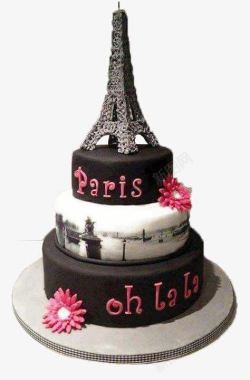 巴黎蛋糕巴黎铁塔蛋糕高清图片