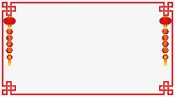 红色灯笼边框素材