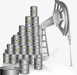 矢量石油开采图标石油工业高清图片