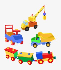儿童汽车卡通玩具车轮廓高清图片