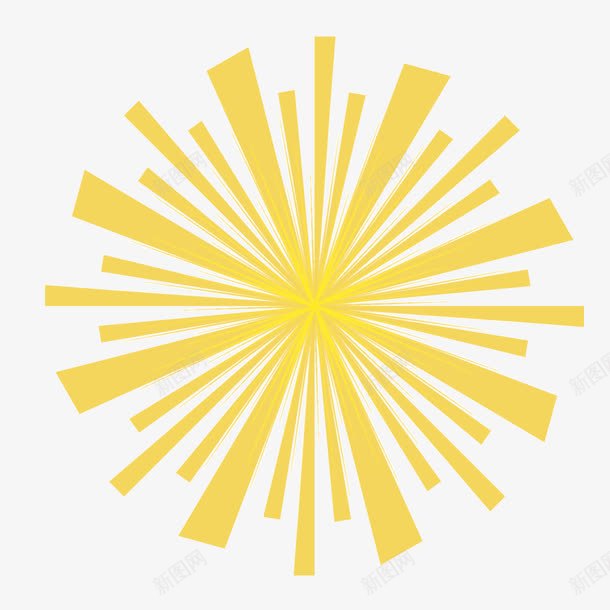 黄色圆形放射光线线条矢量图ai免抠素材_新图网 https://ixintu.com 亮线 光线 圆形 放射 散射光 波普放射 矢量图 线条 黄色