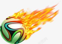 足球火焰足球节日运动高清图片