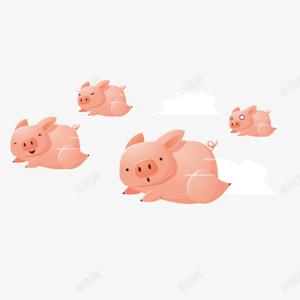 可爱飞天猪可爱卡通png免抠素材_新图网 https://ixintu.com 动物 卡通 可爱 小猪 猪 简单 粉色 飞天 飞翔