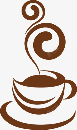 唯美咖啡杯简约咖啡标志高清图片