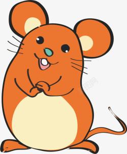 老鼠生肖卡通手绘生肖鼠高清图片