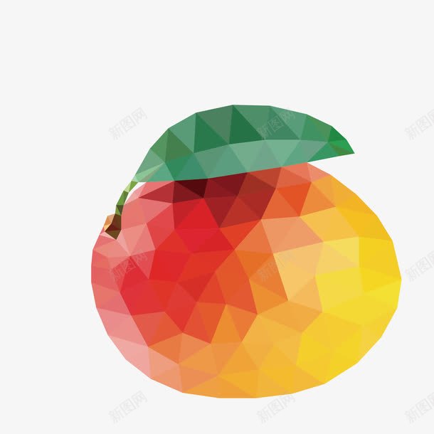 三角形水果多边形png免抠素材_新图网 https://ixintu.com 几何装饰 分块水果 多边形 水果 水粉静物 矢量素材 立体水果 色块层叠