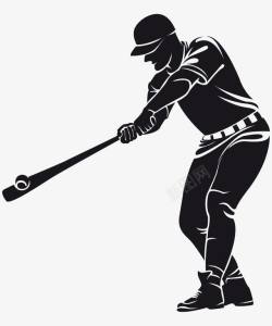 赏秋海报打棒球的运动员高清图片