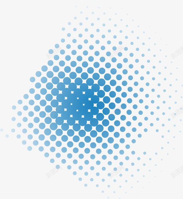 蓝色圆点背景png免抠素材_新图网 https://ixintu.com 免抠PNG 图案 圆点 背景 花纹 蓝色 边框纹理