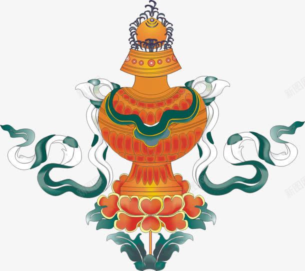 西藏png免抠素材_新图网 https://ixintu.com 中华人民共和国西藏自治区 中国西藏 吉祥八宝 图案 祥云 节日 藏族八宝吉祥纹样 装饰 西藏三宝 西藏吉祥八宝图 转经筒