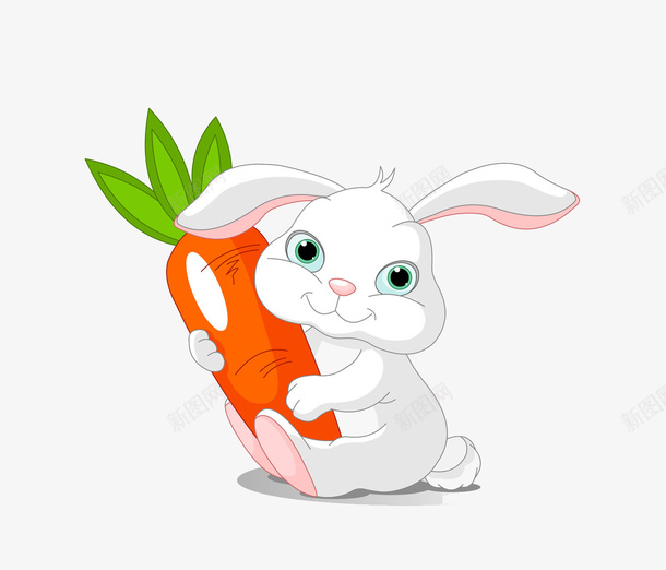 小兔子吃胡萝卜png免抠素材_新图网 https://ixintu.com 兔子 兔子简笔画 卡通 棕色胡萝卜 胡萝卜 蔬菜 蔬菜Q版 超级可爱