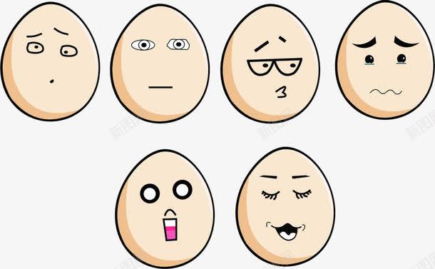 卡通的鸡蛋png免抠素材_新图网 https://ixintu.com 乌鸡蛋 修饰 卡通 表情 鸡蛋