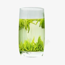 竹叶青茶叶产品实物一杯茶竹叶青茶叶高清图片