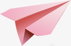 粉色飞机春天粉色纸飞机装饰高清图片