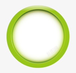 绿色简约圆圈边框纹理素材
