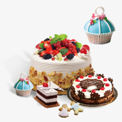 甜点店海报实物精品豪华蛋糕集合高清图片