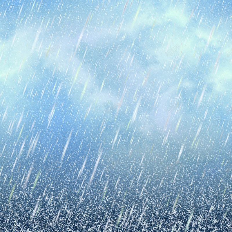 浪漫雨景蓝色背景jpg设计背景_新图网 https://ixintu.com 主图 卡通 手绘 浪漫 渐变 童趣 蓝色 雨 雨滴