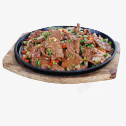 好吃的牛肉条黑胡椒味美食餐饮铁板牛柳高清图片