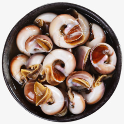 即食海鲜素材醉香螺肉螺微距特写高清图片